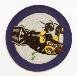 Beautiful UK-Made 703rd Bomb Squadron, 445 Bomb Group, 8th Air Force Squadron Patch, Near Mint