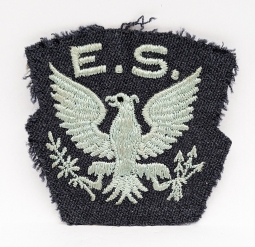 Ext Rare ca Late 1940 RAF Eagle Squadron Patch for Left Shoulder Wear on Battle Dress