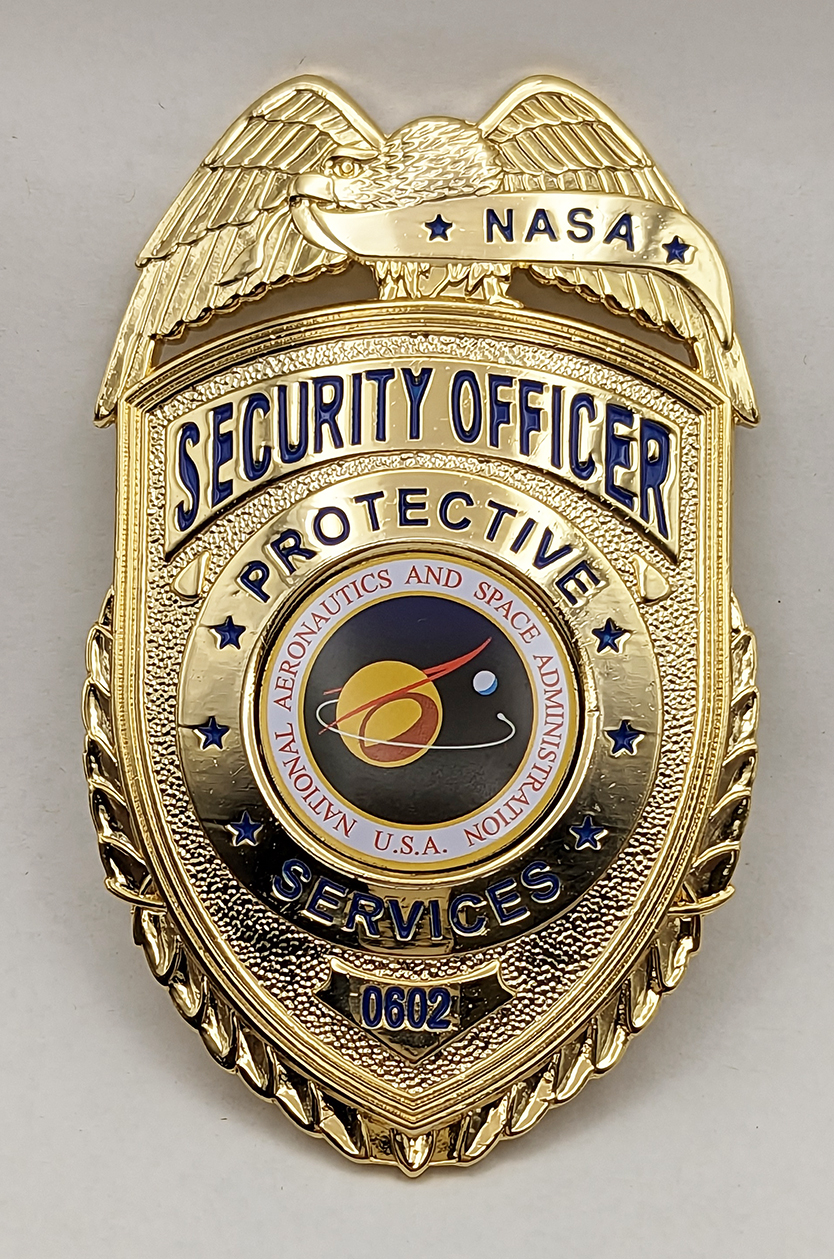 2000s - 2010s NASA Protective Service Security Officer Badge #0602: Flying  Tiger Antiques Online Store