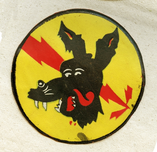 Scarce WWII USAAF 364th BS 305th BG 8th AF Jacket Patch UK Made Silk screend on Leather