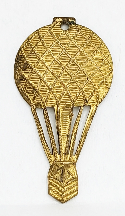 Rare WWI Austrian Air Force Officer Balloon Collar Insignia Unpierced Lightly Worn Example
