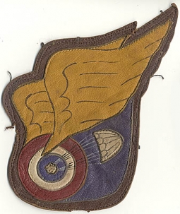 Used 2nd Air Cargo Squadron CBI-Made Leather Patch