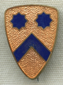 Late WWII US Army 2nd Cavalry Division Patch - Type DI
