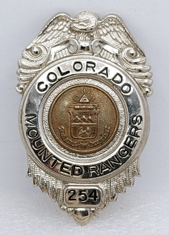 1950s-60s Colorado Mounted Rangers Badge #254