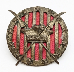 Ext Rare 1920-21 Polish 7th Air Escadrille aka The Kosciuszko Squadron Enlisted Man Silvered Bronze