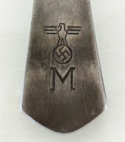 Beautiful WWII Nazi Kriegsmarine Officer Mess Silverplate Soup Ladle by Gebruder Hepp
