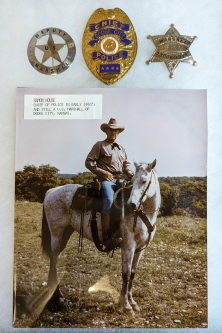 Badges & Photo of Dodge City Kansas Police Chief, City Marshall, Deputy US Marshal Ramon K. House