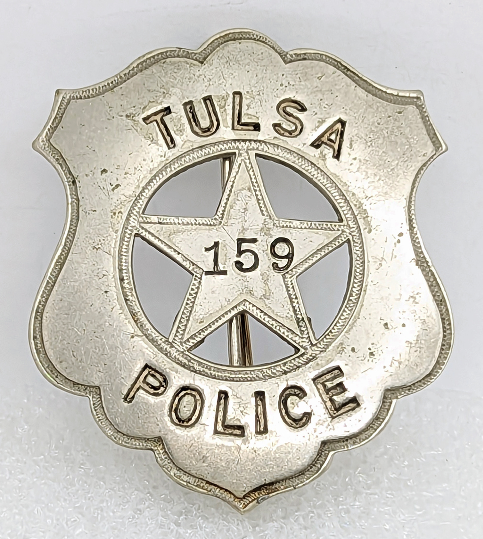 Gorgeous & Rare 1930s - 1940s Tulsa OK Police Detective Oil Derrick Badge # 150 by Metal Arts Co: Flying Tiger Antiques Online Store