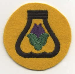 Gorgeous 1930's 21st Cavalry Division Shoulder Patch