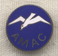 1930s American Motorless Aviation Corp. (AMAC) 3rd Class Glider Badge by Whitehead & Hoag