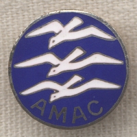 1930s American Motorless Aviation Corp. (AMAC) 1st Class Glider Badge by Whitehead & Hoag