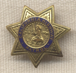 1930s California Highway Patrol Lapel Badge