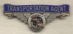 1930s-Early 1940s Braniff Airways Transportation Agent Badge