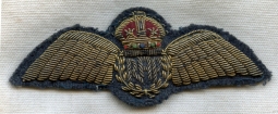 Beautiful 1930s Royal Air Force RAF Full Dress Bullion Pilot Wing