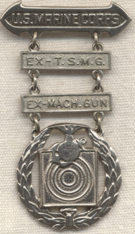 1930s US Marine Corps Machine Gun Expert Badge by Meyer