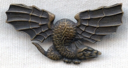 Rare 1930s-WWII Belgian Air Force 1st Night Recon Sq., 1st Grp, 3rd Regt. Badge