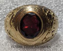 Beautiful 1920 USNA Annapolis Class Ring of John Elbridge Parker in 14K Gold Size 9-1/2
