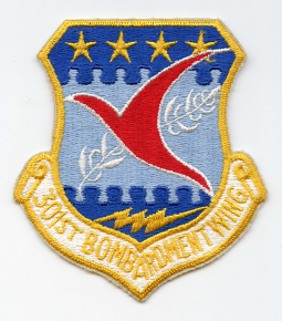 ca 1960 USAF 301st Bomb Wing US Made Jacket Wing