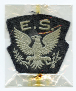 BIOGRAPHICAL Late 1940 RAF Eagle Sq Patch for Left Shoulder Wear Battle Dress Ed Orbison 71 Sq KIFA