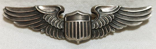 Nice mid-WWII USAAF Pilot Wing in Sterling by Balfour