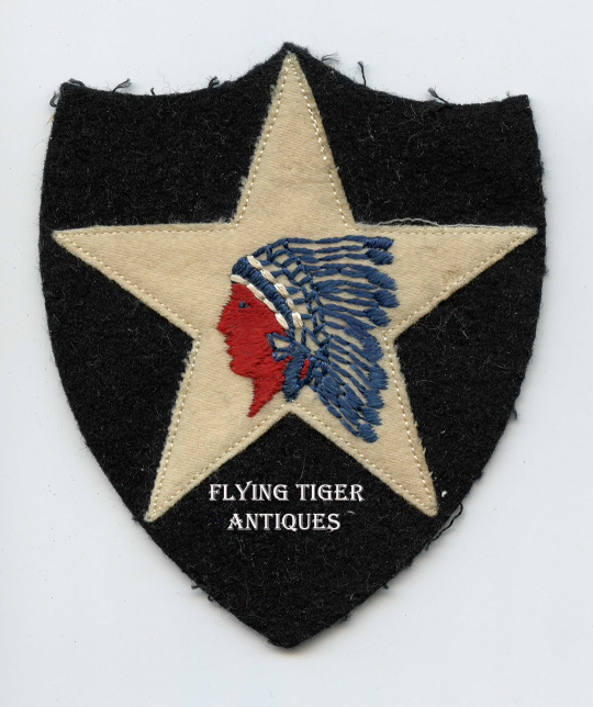 Nice 1920s-1930s US Army 2nd Inf Division Shoulder Patch Emb. Wool on Wool