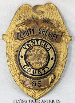 1928 Ventura CA Deputy Sheriff #95 M. Thayer VP Correspondent Covering the St. Francis Dam Flood