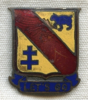 Scarce WWII US Army 324th Infantry Regiment Unit Crest by S.E. Eby