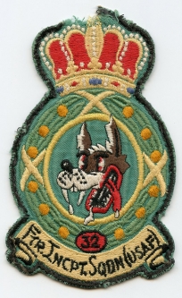 Ca. 1959 USAF 32nd Fighter Interceptor Squadron Jacket Patch Removed from Flight Jacket