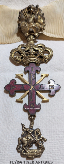 Italian Duchy of Parma Grand Cross of the Constantinian Order of St. George in Gilt Enameled Bronze