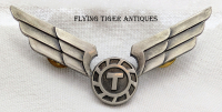 1970s 4th Issue Flying Tiger Airlines Flight Crew Hat Badge