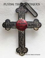 Pre-WWI Imperial German Saxony Chamber of Agriculture Woman's Long Service Honor Silver Cross