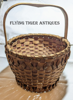 Nice Old Micmac or Passamaquoddy-Made Basket from Maine
