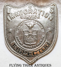 Great Early 1900s-1910s US Dept of Labor US Immigration Service Inspector Badge