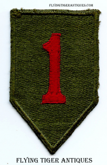 Late 1940s German Made US Army 1st Infantry Division Shoulder Patch