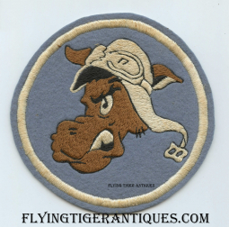 Minty WWII Aussie Made 388th Bomb Sq 312th Bomb Grp 5th AF Jacket Patch pic of Owner Lt L Caldwell
