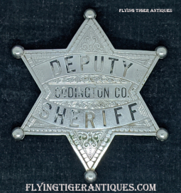 1880s - 1890s Codington Co Dakota Territory / South Dakota Deputy Sheriff Badge by Detective Pub Co
