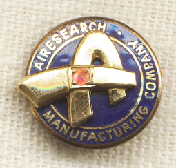 14K Gold AiResearch Manufacturing Co. 5 Years of Service Award