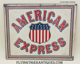 Wonderful 1916 American Express Two-Sided Lithographed Call Card