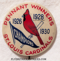 Rare 1930 St. Louis Cardinals World Series Champions Celluloid Pin Badge