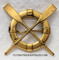 1930s USCG Life Saving Service Surfman's Collar Badge in Great Condition
