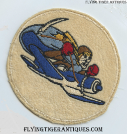 Ext Rare WWII USMC VMF-113 Whistling Death Disney Designed Jacket Patch Duty Worn