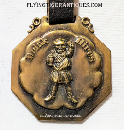 Great ca 1900 Hires Root Beer Bronze Watch Fob Possibly used as Early Worker Badge