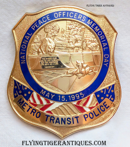 1995 Metro DC Transit Police Nat. Peace Officers Memorial Day Comm. Badge # 495 by Blackinton