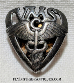 #'d WWI Volunteer Medical Service Corps Member Pin # 349 in Sterling Designed by Artist Paul Manship