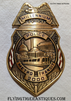 Minty 2000 Metro DC Transit Police Inauguration Badge # 435