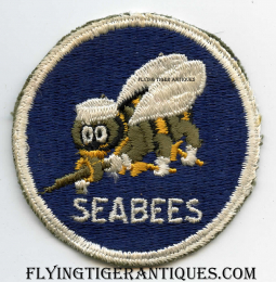 WWII US Navy Seabees Shoulder Patch