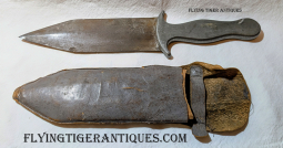 Great WWII Handmade Fighting Knife, Possibly from North Africa