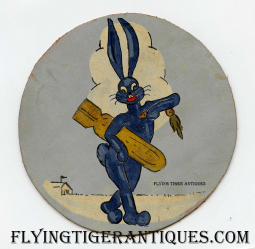 Iconic 324th BS 91st BG 8th AF Bugs Bunny Patch & Group from Pilot of B-17 Betty Lou's Buggy