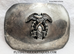 Beautiful 1912 USMA West Point Sterling Buckle Brooch with Huge Class Pin