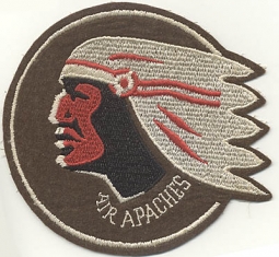 Very Nice WWII USAAF 345th Bomb Group, 5th Air Force "Air Apaches" US-Made Patch